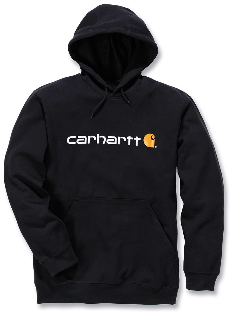 Carhartt Signature Logo Midweight Hoodie, zwart, afmeting S