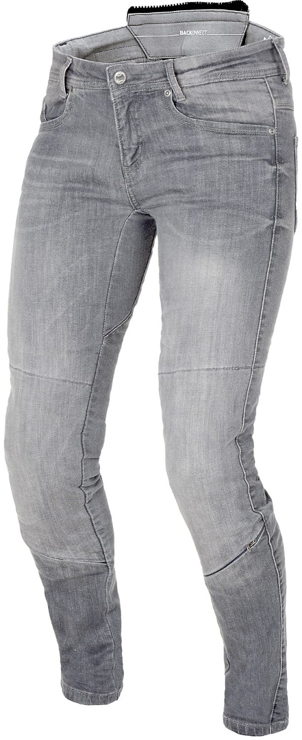 Image of Macna Jenny Pantaloni jeans da donna in moto, grigio, dimensione 26 per donne