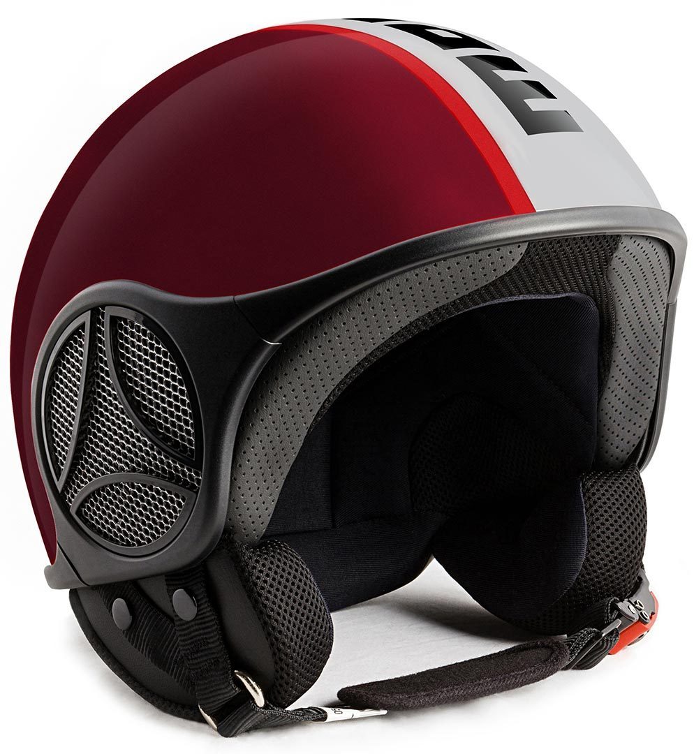 MOMO Minimomo Red / White Jet Helmet, Size 2XS, red, Size 2XS