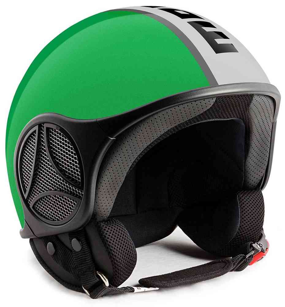 MOMO Minimomo Green / Black 噴氣頭盔