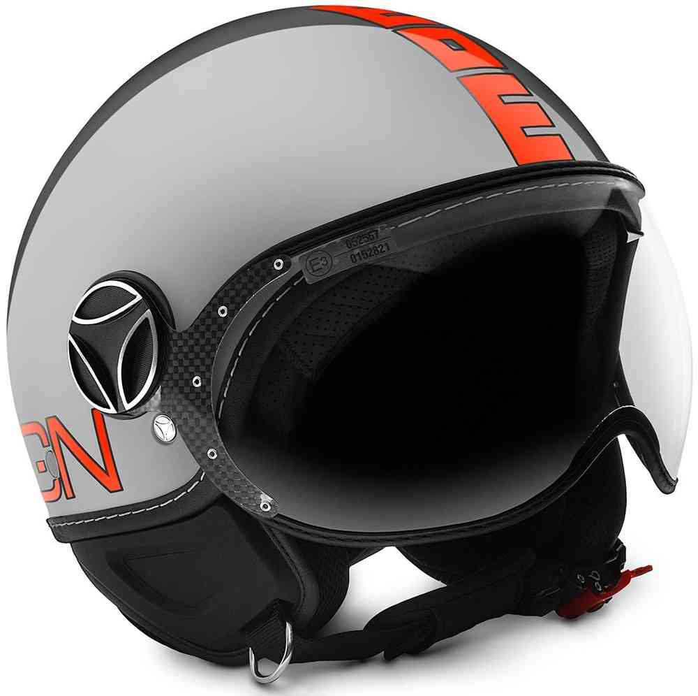 MOMO FGTR EVO Jet casque métal / Orange