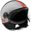 MOMO FGTR EVO Jet helm metaal / oranje