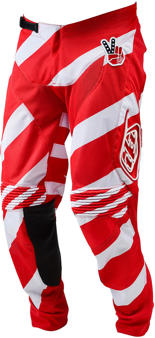 Troy Lee Designs SE Air LTD, wit-rood, afmeting 28