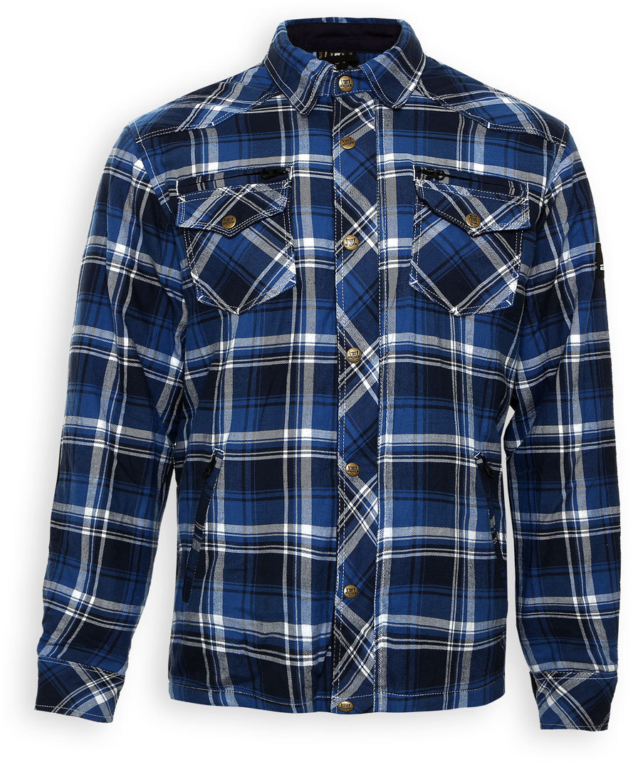 Bores Lumberjack Shirt, white-blue, Size 3XL, white-blue, Size 3XL
