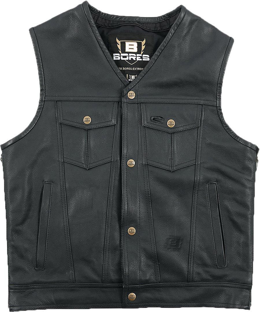 Bores Sunride 6 Leren vest, zwart, afmeting S