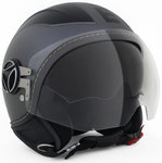 MOMO Avio Pro Anthracite Matt Logo Black Реактивный шлем