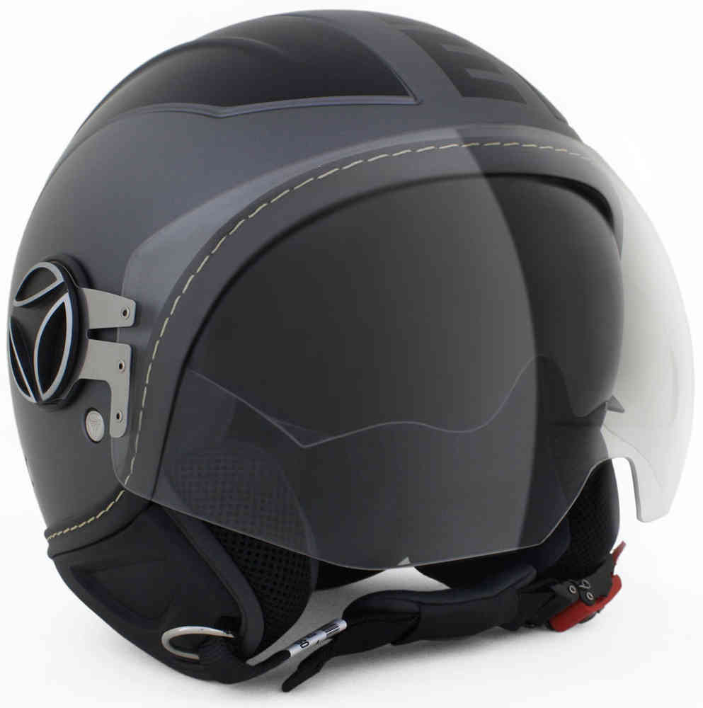 MOMO Avio Pro Anthracite Matt Logo Black ジェットヘルメット
