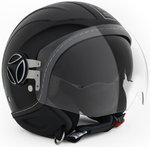MOMO Avio Pro Carbonio Black/Silver Jet Helmet