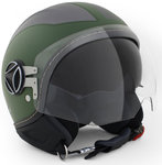 MOMO Avio Pro Military Green/Asphalt Logo Asphalt Реактивный шлем