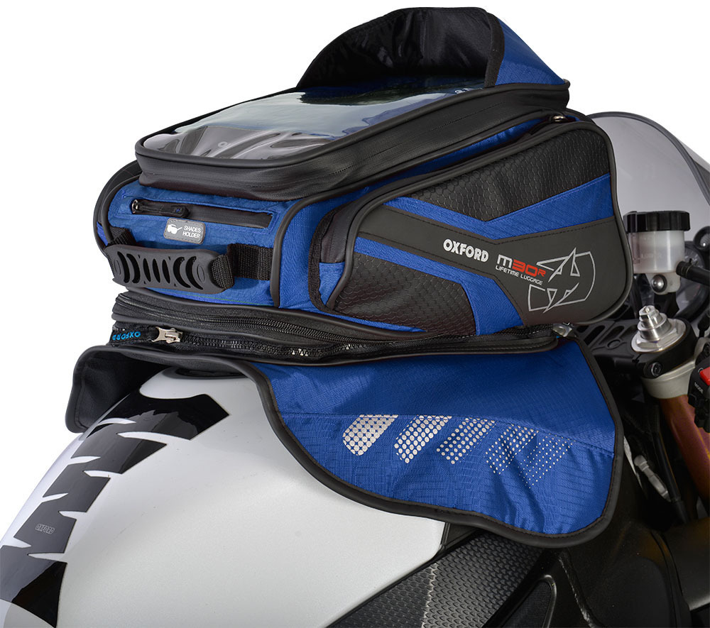Oxford M30R Magnetic Tank Bag, blue, Size 21-30l, blue, Size 21-30l
