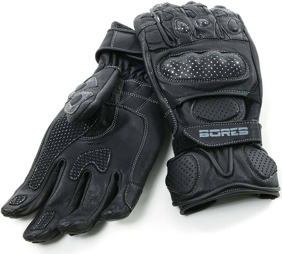 Bores Dark Black Gloves, Size L, black, Size L