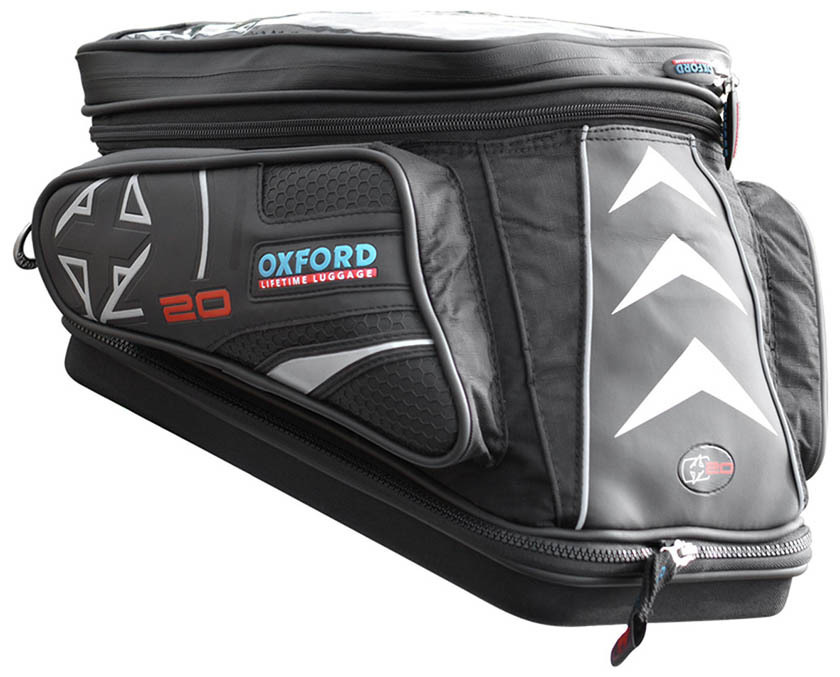 Oxford Q20R Adventure Quick Release Tankrucksack, black, black, Size One Size