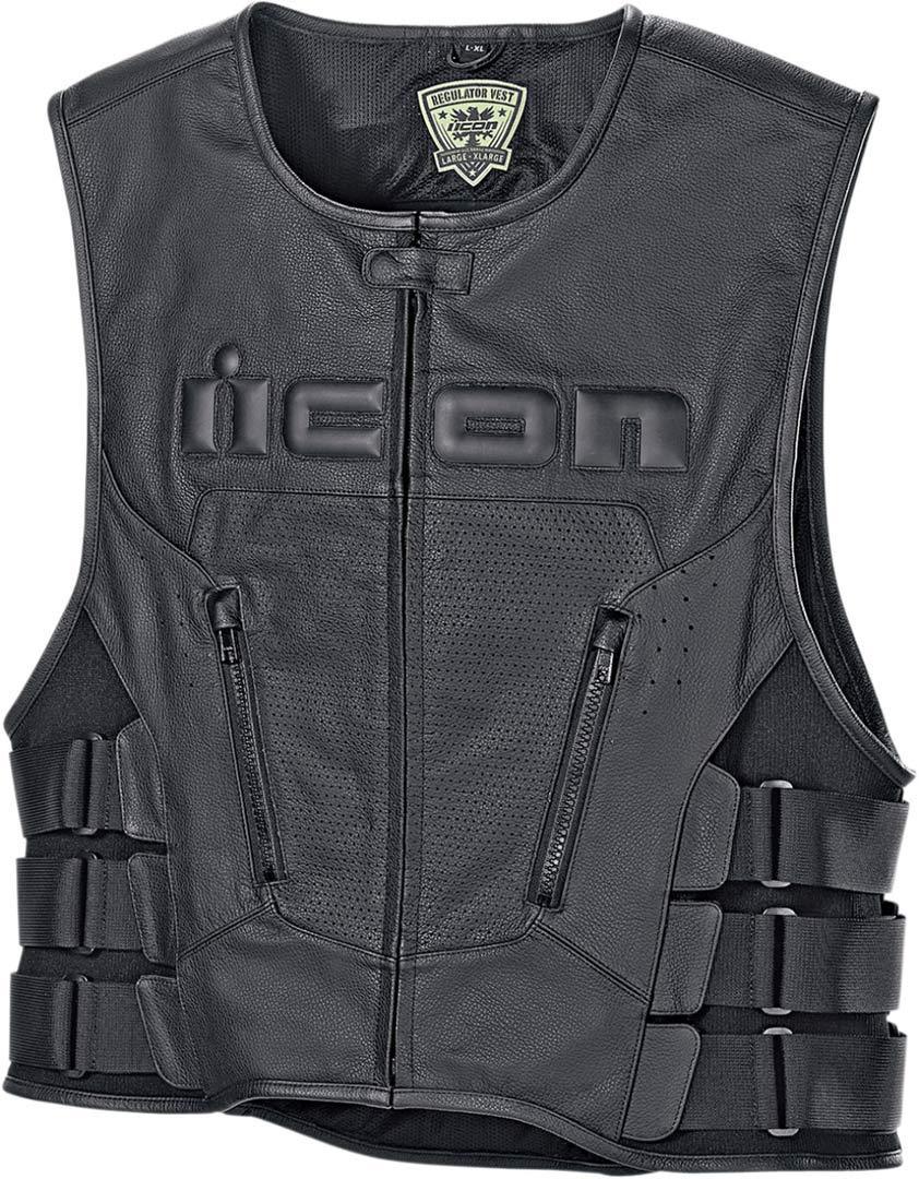 Icon Regulator D30 Vest, black, Size 4XL, 4XL Black unisex