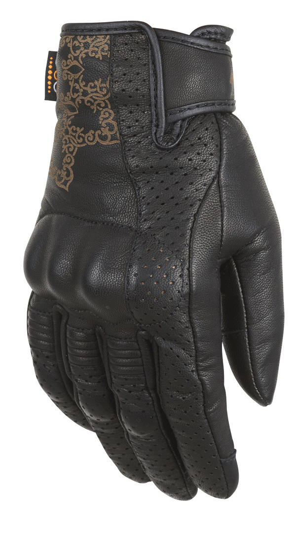 Furygan Astral D3O Ladies Motorcycle Gloves, black, Size XS for Women, black, Size XS for Women