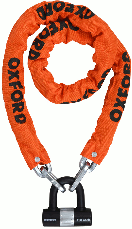 Oxford HD Loop Chain Lock, orange, Size 150 cm, orange, Size 150 cm
