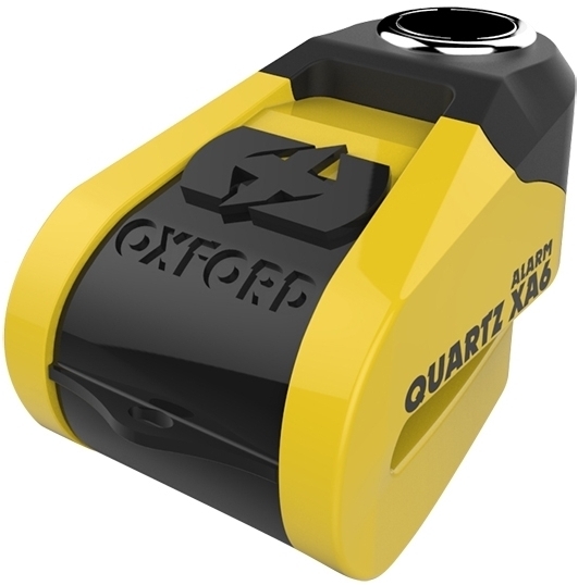 Oxford Quartz Alarm XA6 Disc Lock, yellow, yellow, Size One Size