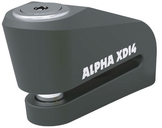 Oxford Alpha XD14 Stainless Disc Lock (14mm Pin), black, black