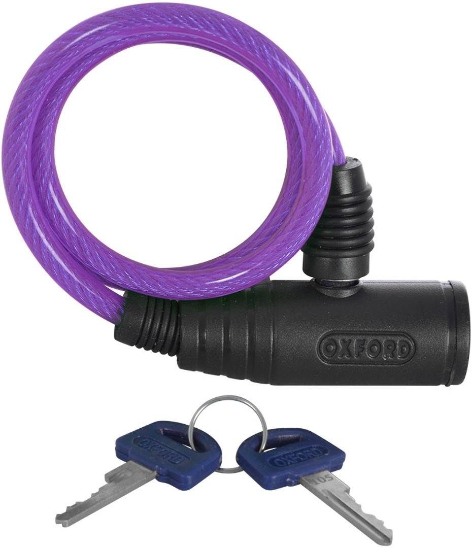 Oxford Bumper Cable Lock, purple, purple, Size One Size