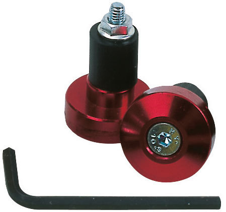 Oxford Bar Ends 1 Bar End Weights, red, red, Size One Size
