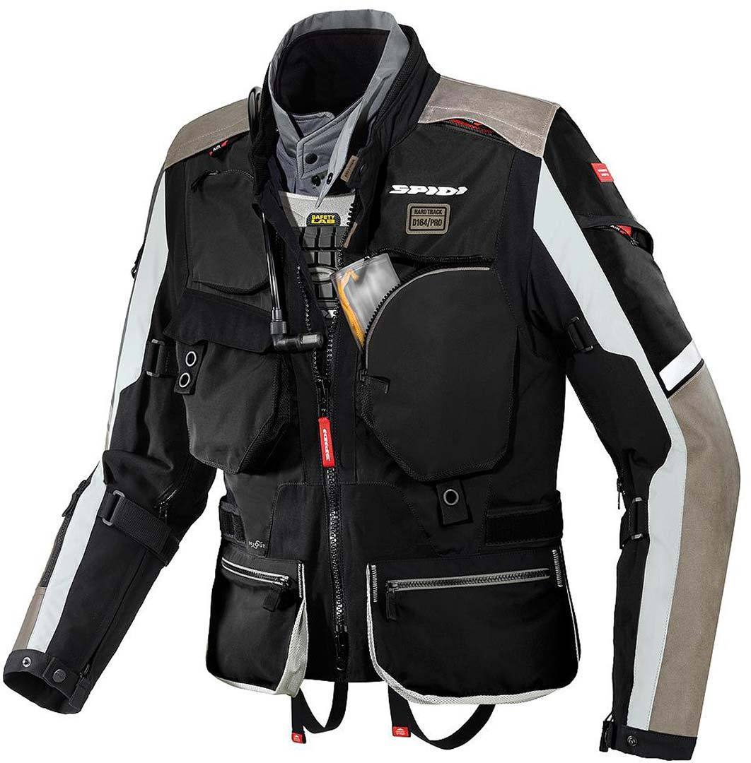 Spidi Hard Track Pro Textile Jacket, black, Size 2XL, black, Size 2XL