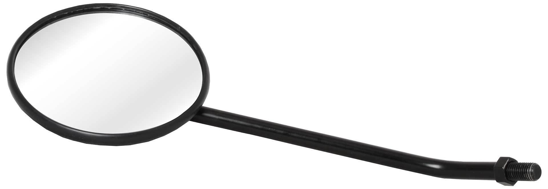 Oxford Round Mirror, black, black, Size One Size