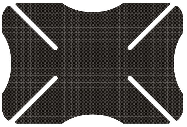 Oxford Carbon Weave Helmet Bumper, carbon, Size One Size