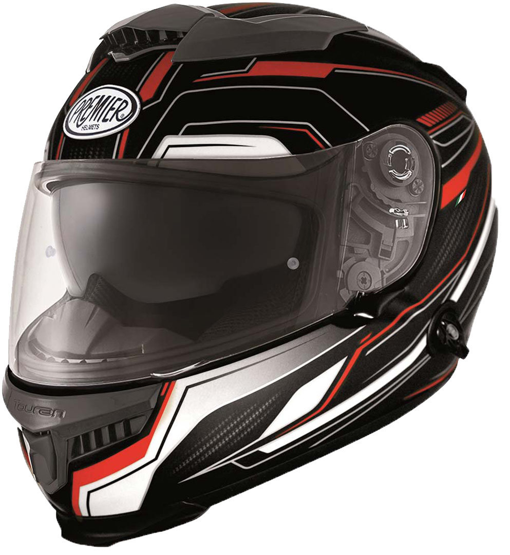 Premier Touran PX Helmet, black-white-red, Size L, black-white-red, Size L