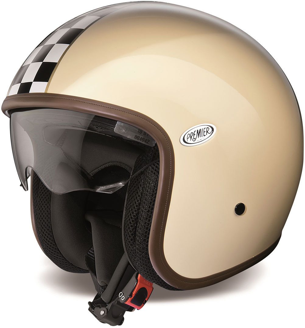 Premier Vintage CK Jet Helmet, beige, Size S, beige, Size S