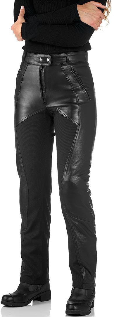 Grand Canyon Nena Leather Pants, black, Size 38 for Women, black, Size 38 for Women