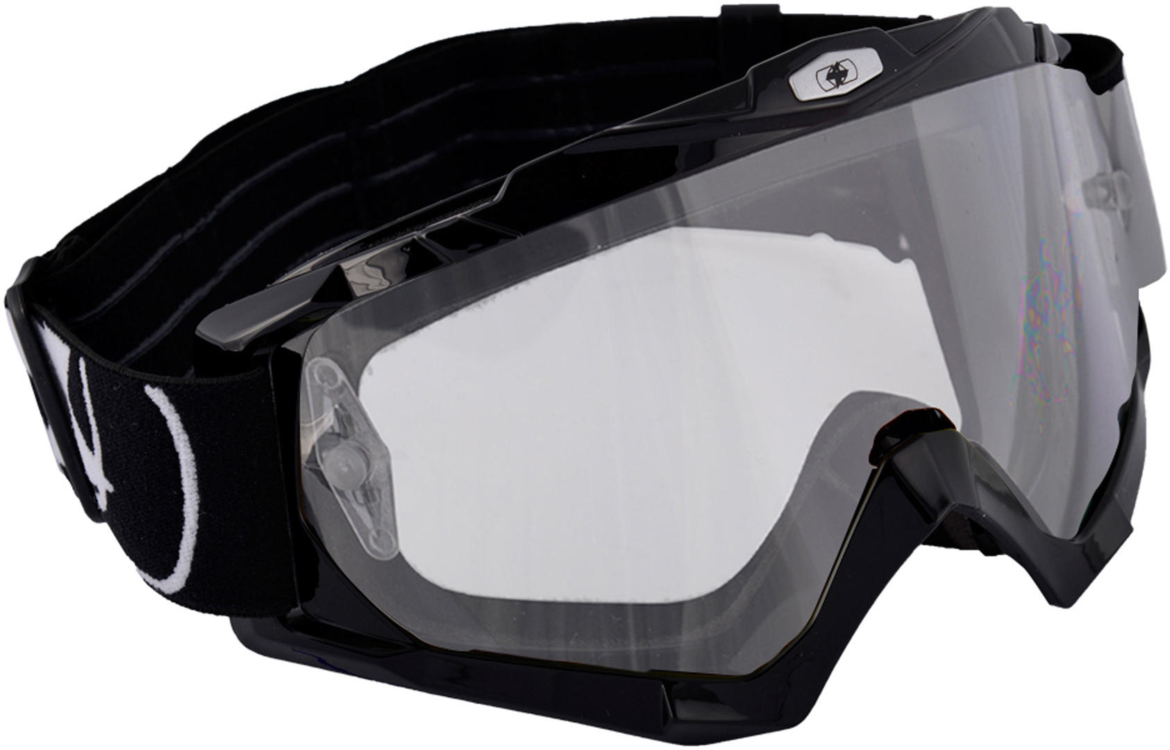 Oxford Assault Pro Motocross Goggles, black, black, Size One Size