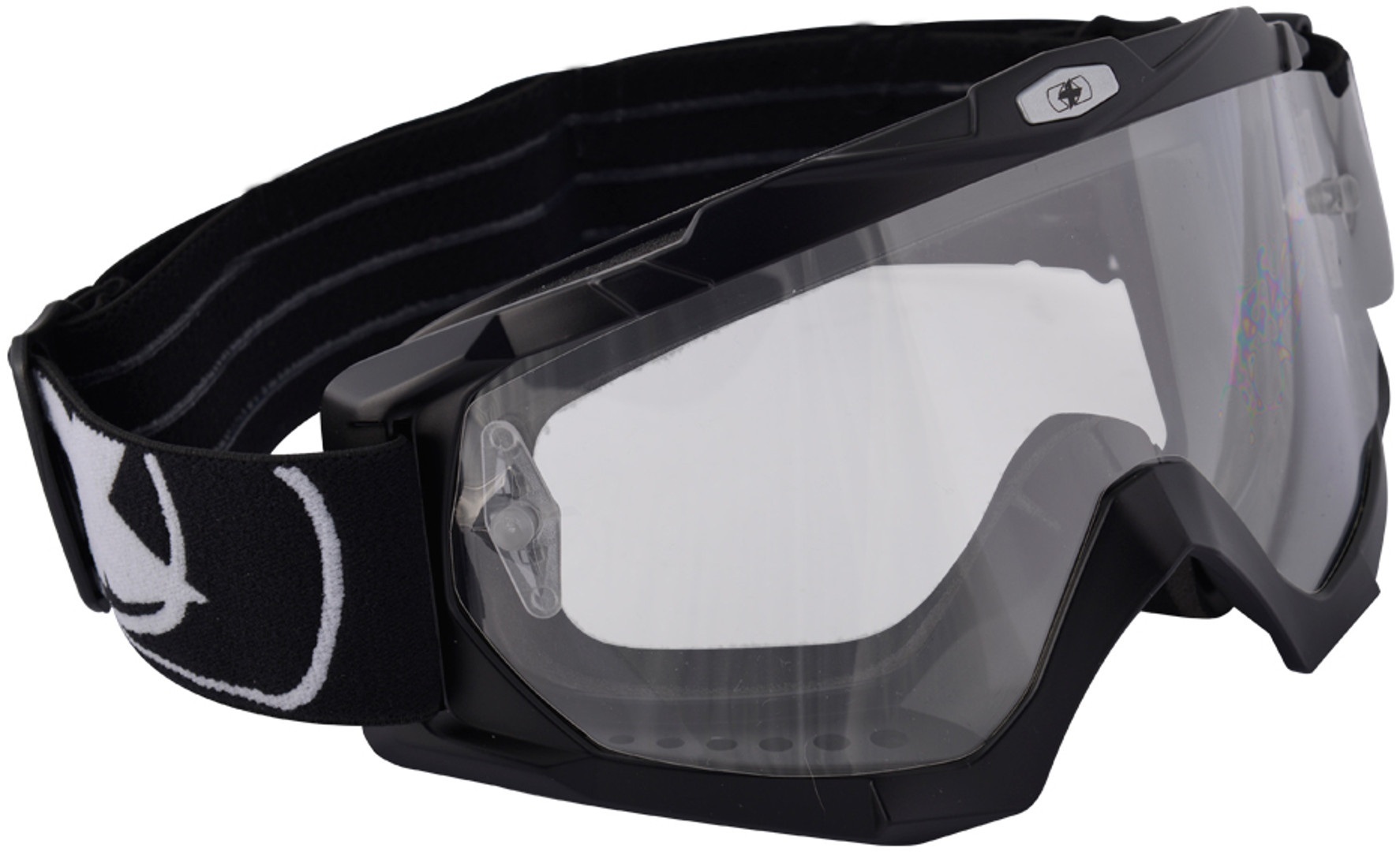 Oxford Assault Pro Motocross Goggles, black, black, Size One Size