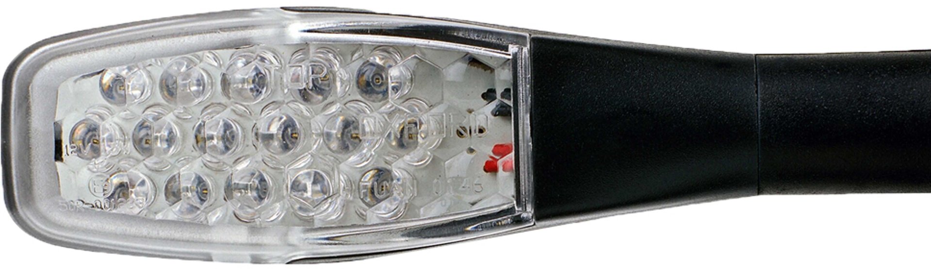 Oxford Apollo LED Motorcycle Turn Signals, black, black, Size One Size