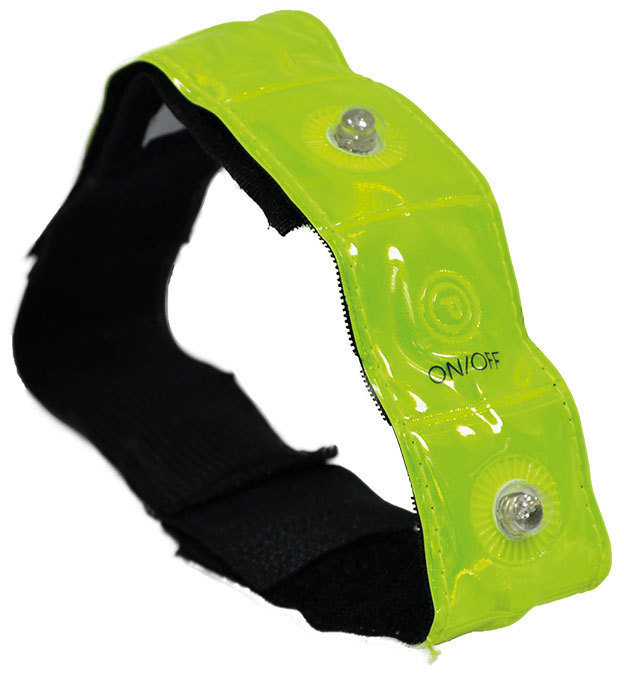 Oxford Bright Band Plus Reflective Bracelet, yellow, yellow, Size One Size