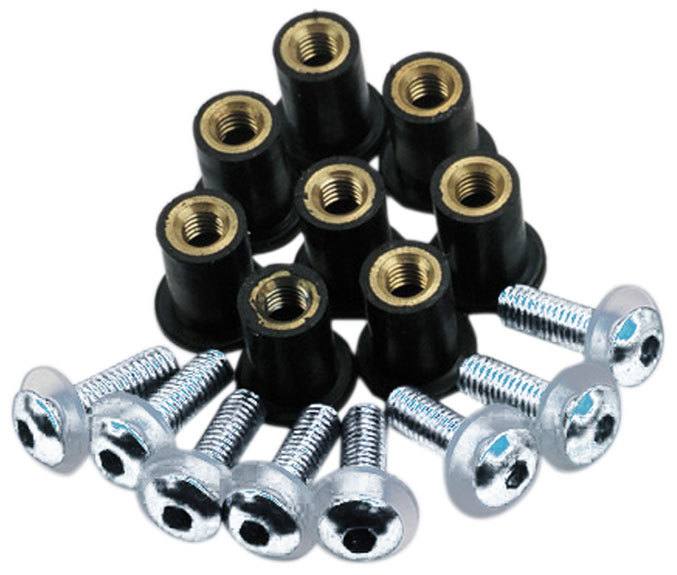 Oxford Screen Shield Replacement Screws, silver, silver, Size One Size
