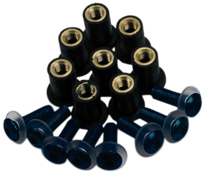 Oxford Screen Shield Replacement Screws, black, black, Size One Size
