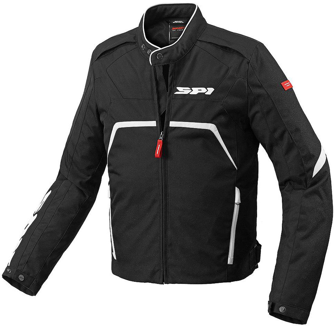 Spidi Evorider Tex Motorcycle Textile Jacket, black-white, Size S, black-white, Size S