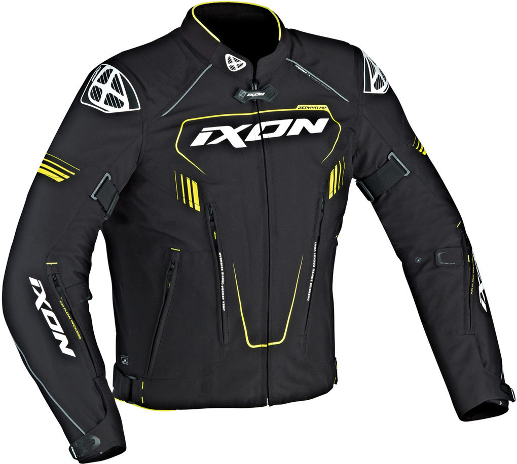 Ixon Zephyr HP Textile Jacket, black-yellow, Size 2XL, black-yellow, Size 2XL