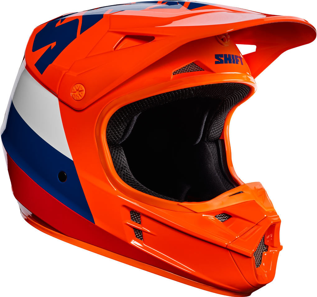Shift WHIT3 Tarmac Motocross Helmet, orange, Size XS, orange, Size XS