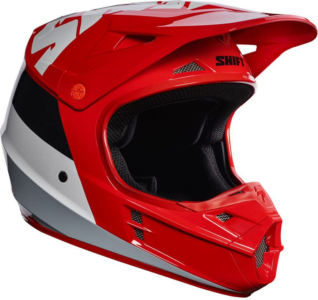 Shift WHIT3 Tarmac Motocross Helmet, red, Size S, red, Size S