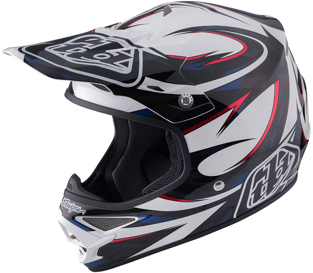Troy Lee Designs Air Vortex Motorcycle Cross Helmet, blue-silver, Size XS, XS Blue Silver unisex