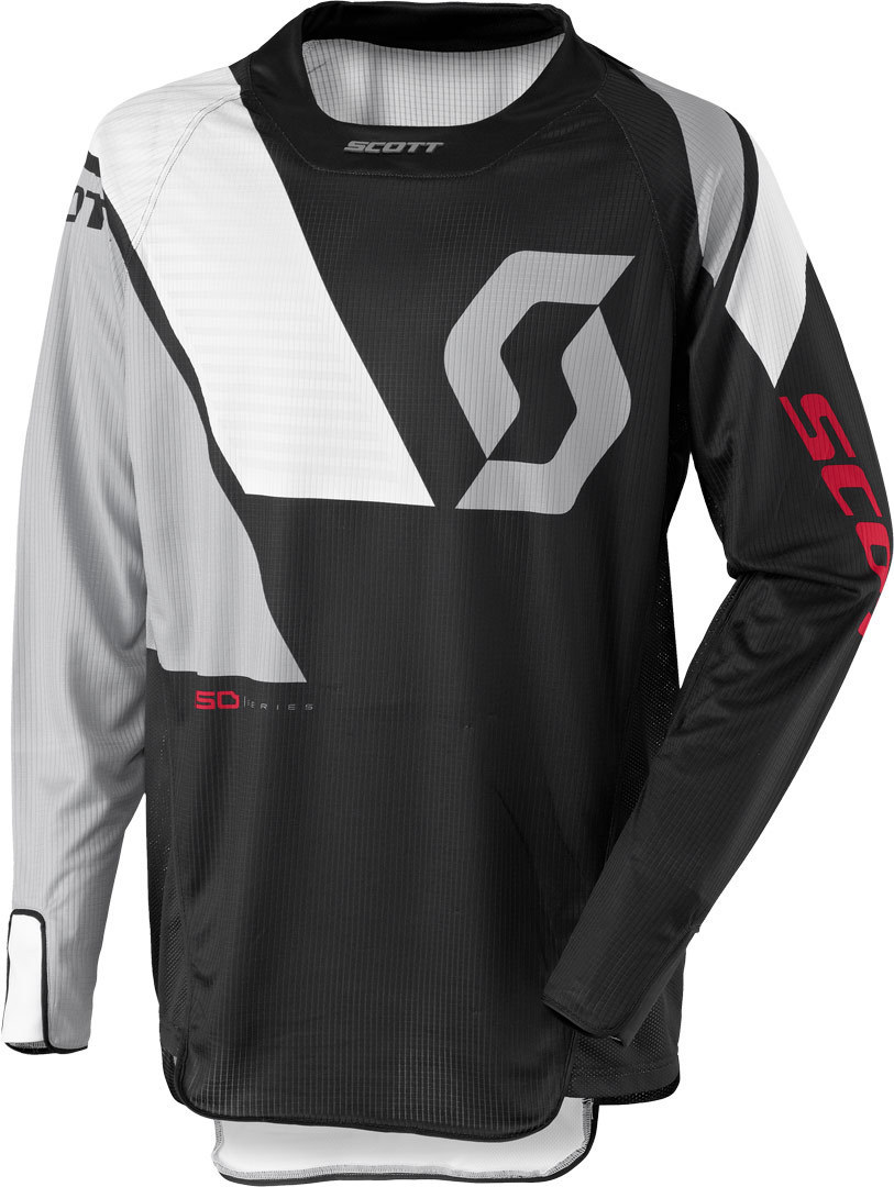 Scott 450 Podium Motocross Jersey 2017, svart-vit, storlek L