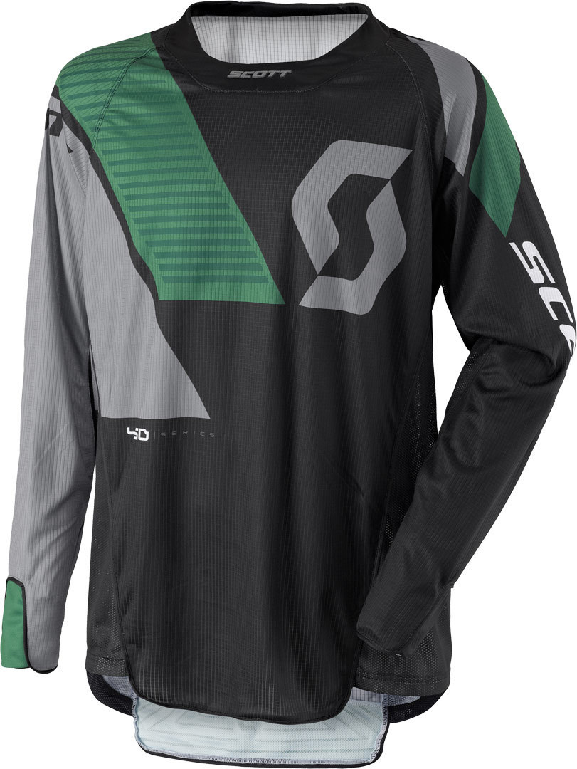 Scott 450 Podium Motocross Jersey 2017, svart-grön, storlek M