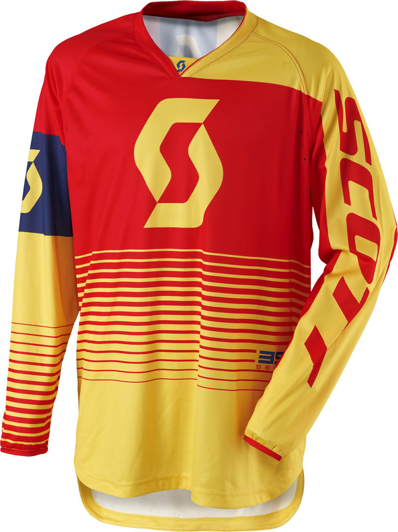 Image of Scott 350 Track Maglia motocross 2017, rosso-giallo, dimensione S