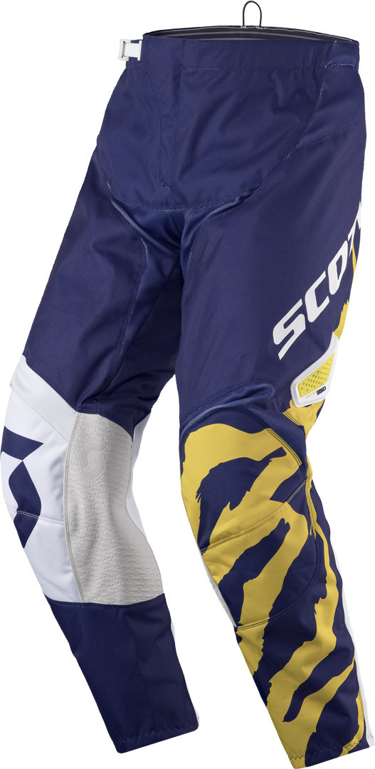 Image of Scott 350 Race Pantaloni motocross 2017, bianco-blu, dimensione 32