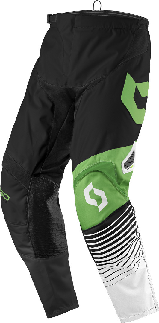 Image of Scott 350 Track Bambini Motocross pantaloni 2017, nero-bianco, dimensione XL