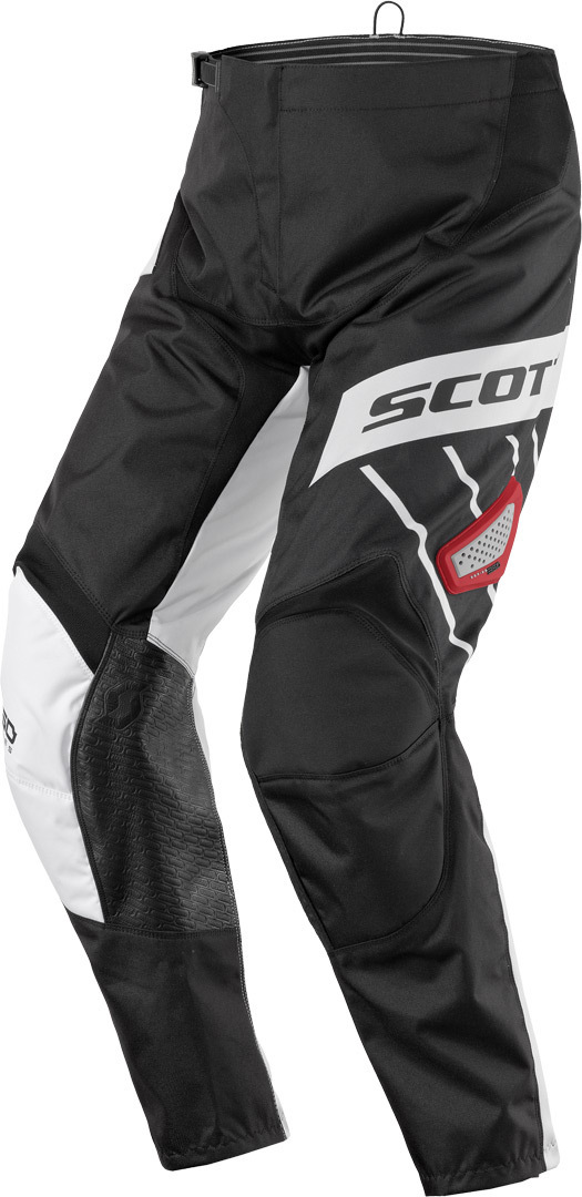 Image of Scott 350 Dirt Pantaloni motocross 2017, nero-rosso, dimensione 30