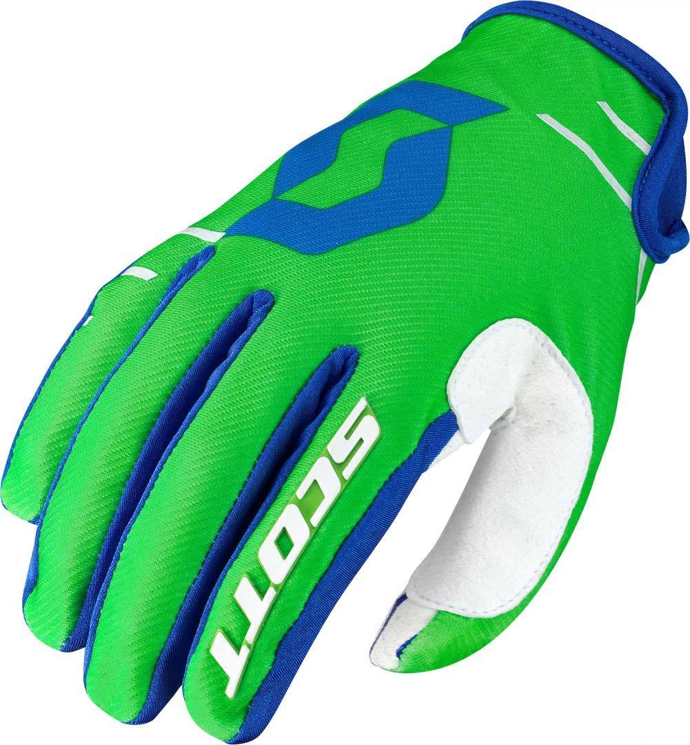 Scott 350 Dirt Motorcycle Gloves 2017, white-blue, Size S, white-blue, Size S