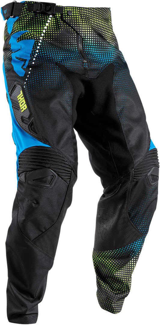 Thor Fuse Lit Motocross Pants, black-blue, Size 30, black-blue, Size 30