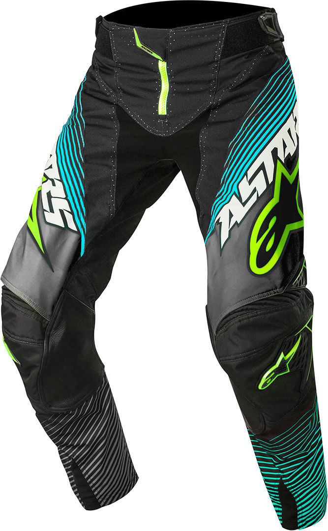32 Vita = Eu 46 , Arancio Pantaloni Motocross Alpinestars 2017 Techstar Factory Arancio-Blu-Bianco