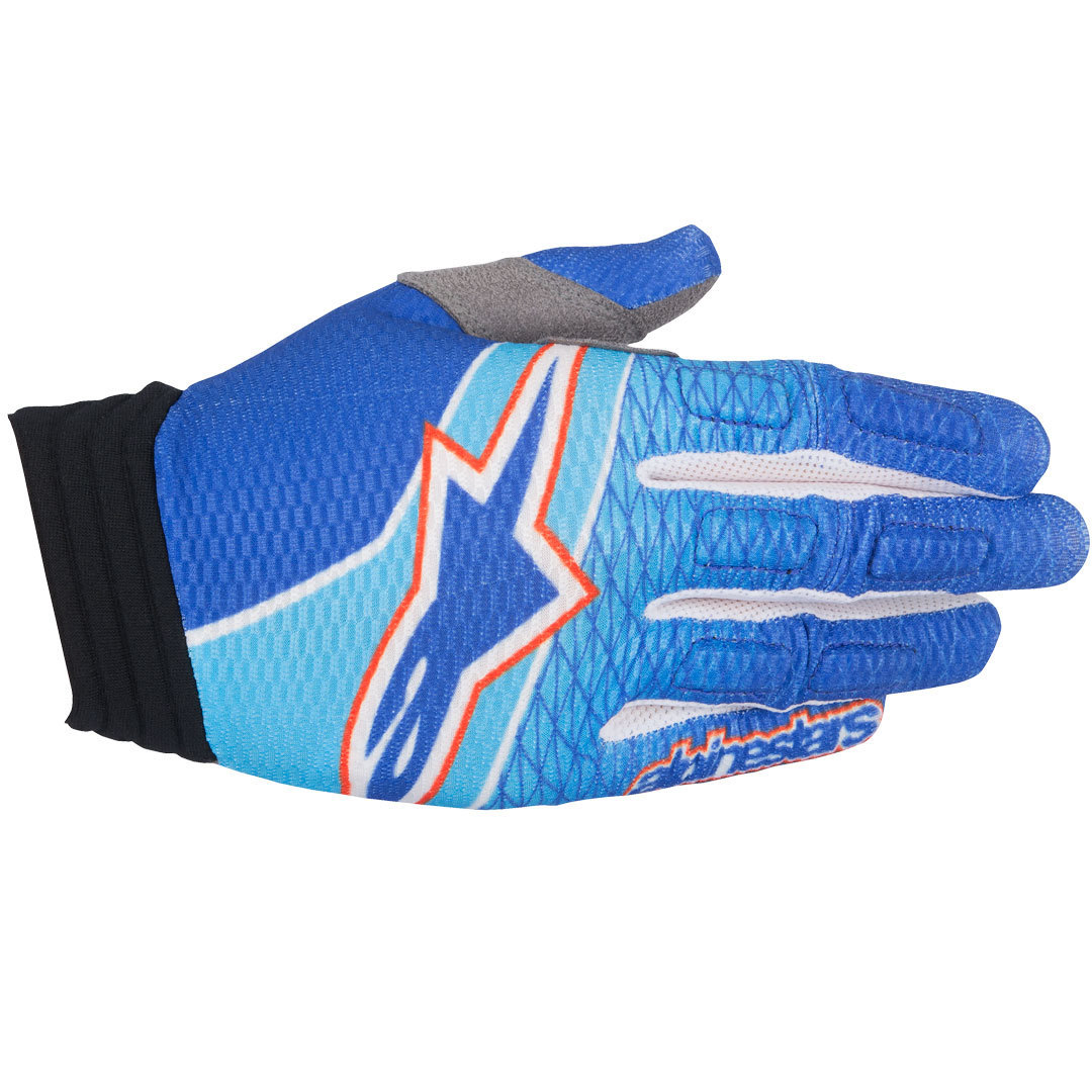 Alpinestars Aviator Gloves, red-blue, Size S, red-blue, Size S